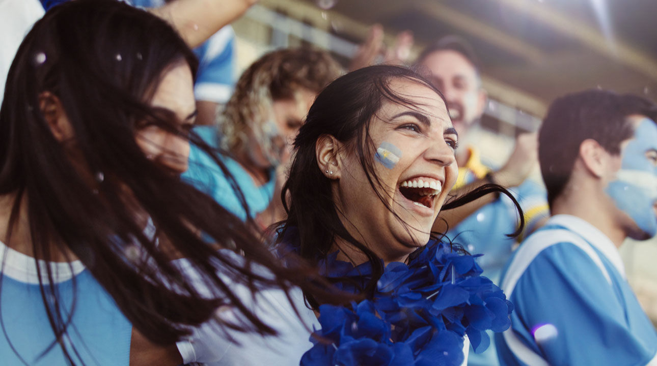 Argentina Futbol Fans Cheering
